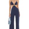 Clothing LUCY IN THE SKY | Jaya Cutout O Ring Jumpsuit In Navy | Lucy In The Sky