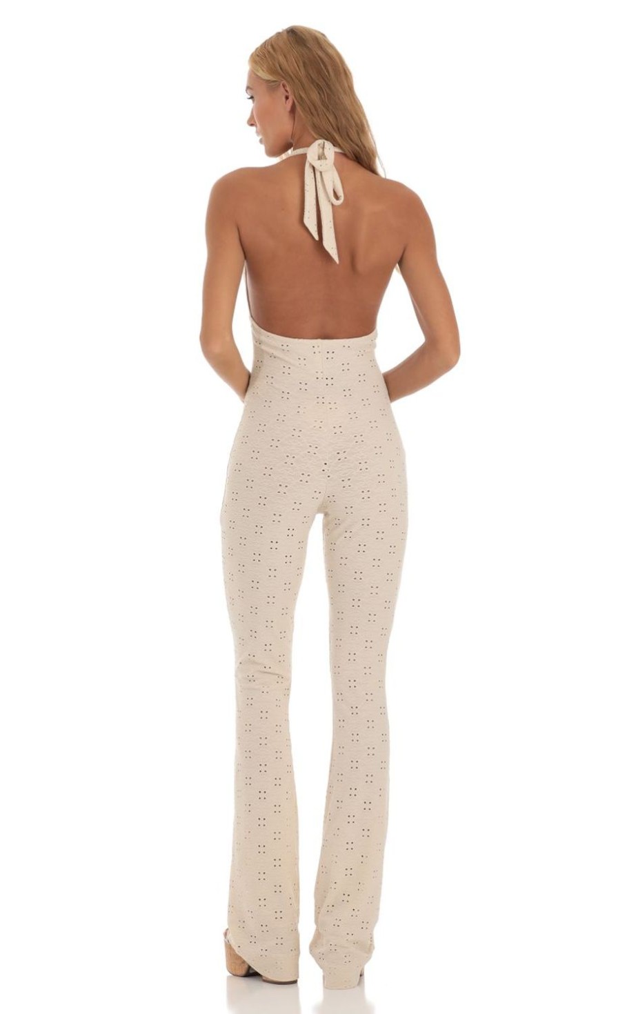 Clothing LUCY IN THE SKY | Freya Jumpsuit In Cream | Lucy In The Sky