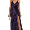 Clothing LUCY IN THE SKY | Camber Velvet Maxi Dress In Purple | Lucy In The Sky