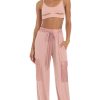 Clothing LUCY IN THE SKY | Kharan Shimmer Two Piece Set In Pink | Lucy In The Sky