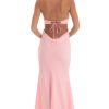 Clothing LUCY IN THE SKY | Devorah Strapless Corset Maxi Dress In Pink | Lucy In The Sky