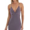 Clothing LUCY IN THE SKY | Ashlyn Ruched Bodycon Dress In Purple | Lucy In The Sky