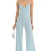 Clothing LUCY IN THE SKY | Nasha Rhinestone Jumpsuit In Blue | Lucy In The Sky