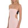 Clothing LUCY IN THE SKY | Back Lace Strapless Dress In Pink | Lucy In The Sky