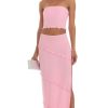 Clothing LUCY IN THE SKY | Yaritza Shimmer Two Piece Set In Pink | Lucy In The Sky