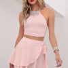 Clothing LUCY IN THE SKY | Beverly Hills Chiffon Set In Blush | Lucy In The Sky