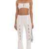 Clothing LUCY IN THE SKY | Amalthea Crinkle Two Piece Set In White | Lucy In The Sky