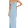 Clothing LUCY IN THE SKY | Cowl Neck Mermaid Maxi Dress In Blue | Lucy In The Sky