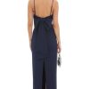 Clothing LUCY IN THE SKY | Back Bow Maxi Dress In Navy | Lucy In The Sky