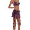 Clothing LUCY IN THE SKY | Leda Rose Tassel Two Piece Set In Purple | Lucy In The Sky