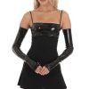 Clothing LUCY IN THE SKY | Latex Glove Dress In Black | Lucy In The Sky