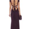 Clothing LUCY IN THE SKY | Strappy Cowl Neck Maxi Dress In Purple | Lucy In The Sky