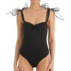 Clothing LUCY IN THE SKY | Traci Bow Bodysuit In Black | Lucy In The Sky