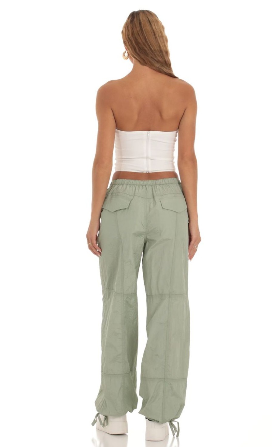 Clothing LUCY IN THE SKY | Mackinley Lightweight Pants In Green | Lucy In The Sky