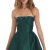 Clothing LUCY IN THE SKY | Sequin Draped A-Line Dress In Green | Lucy In The Sky