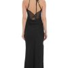 Clothing LUCY IN THE SKY | Butterfly Open Back Maxi Dress In Black | Lucy In The Sky