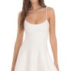 Clothing LUCY IN THE SKY | Knit A-Line Dress In White | Lucy In The Sky