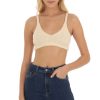 Clothing LUCY IN THE SKY | Amani Knit Bralette Top In Cream | Lucy In The Sky