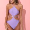 Clothing LUCY IN THE SKY | Charlee One-Piece Swimsuit In Purple | Lucy In The Sky