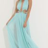 Clothing LUCY IN THE SKY | Jocelyn Cutout Maxi In Turquoise | Lucy In The Sky