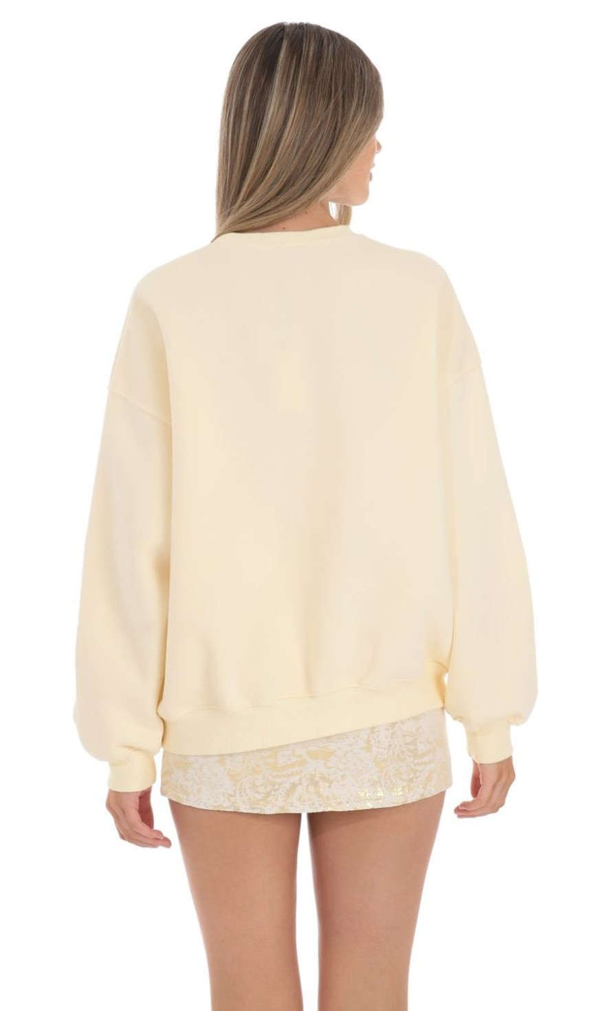 Clothing LUCY IN THE SKY | Fleece Jumper In Cream | Lucy In The Sky