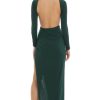 Clothing LUCY IN THE SKY | Chessa Open Back Maxi Dress In Green | Lucy In The Sky