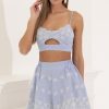 Clothing LUCY IN THE SKY | Debbie Two Piece Set In Blue | Lucy In The Sky