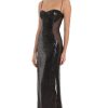 Clothing LUCY IN THE SKY | Sequin Mesh Side Cutout Maxi Dress In Black | Lucy In The Sky