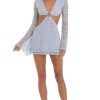 Clothing LUCY IN THE SKY | Ethelyn Cut-Out Mini Dress In Blue | Lucy In The Sky