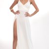 Clothing LUCY IN THE SKY | Sweetheart Ruched Maxi In White | Lucy In The Sky