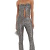 Clothing LUCY IN THE SKY | Amiya Silver Sequin Two Piece Set In Black | Lucy In The Sky