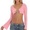 Clothing LUCY IN THE SKY | Vana Fuzzy Rhinestone Cardigan In Pink | Lucy In The Sky