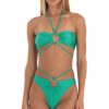 Clothing LUCY IN THE SKY | Venice O-Ring Bikini Set In Green | Lucy In The Sky