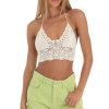 Clothing LUCY IN THE SKY | Yae Crochet Top In Cream | Lucy In The Sky