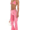 Clothing LUCY IN THE SKY | Taya Crushed Velvet Two Piece Set In Pink | Lucy In The Sky