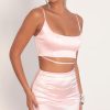 Clothing LUCY IN THE SKY | Celeste Satin Edge Set In Light Pink | Lucy In The Sky