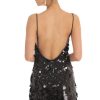 Clothing LUCY IN THE SKY | Amalou Big Sequin Cami Dress In Black | Lucy In The Sky