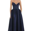 Clothing LUCY IN THE SKY | Corset Strapless Gown Dress In Navy | Lucy In The Sky