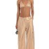 Clothing LUCY IN THE SKY | Cassiopeia Wide Leg Pant Set In Gold | Lucy In The Sky