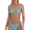 Clothing LUCY IN THE SKY | Kauai Mesh Sequin Bikini Set In Blue | Lucy In The Sky