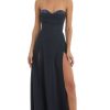 Clothing LUCY IN THE SKY | Julissa Sequin Bust Crepe Maxi Dress In Dark Blue | Lucy In The Sky