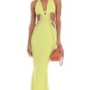 Clothing LUCY IN THE SKY | Odell Crochet Cut-Out Dress In Neon Yellow | Lucy In The Sky