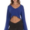 Clothing LUCY IN THE SKY | Yelina Knit Jumper In Blue | Lucy In The Sky