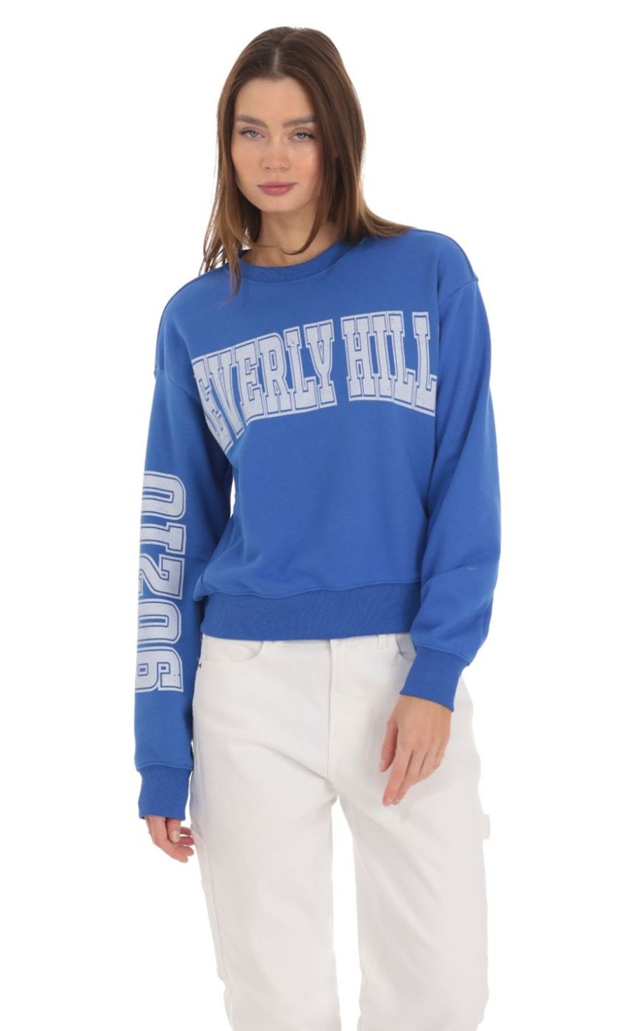 Clothing LUCY IN THE SKY | Beverly Hills 90210 Jumper In Blue | Lucy In The Sky