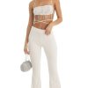 Clothing LUCY IN THE SKY | Soul Sequin Two Piece Pant Set In White | Lucy In The Sky