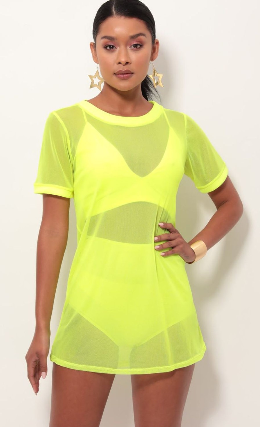 Clothing LUCY IN THE SKY | Neon Yellow Edge Three Piece Set | Lucy In The Sky