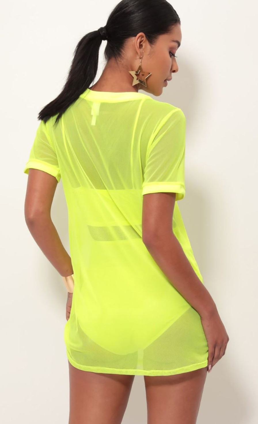 Clothing LUCY IN THE SKY | Neon Yellow Edge Three Piece Set | Lucy In The Sky