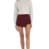 Clothing LUCY IN THE SKY | Side Slit Skort In Burgundy | Lucy In The Sky