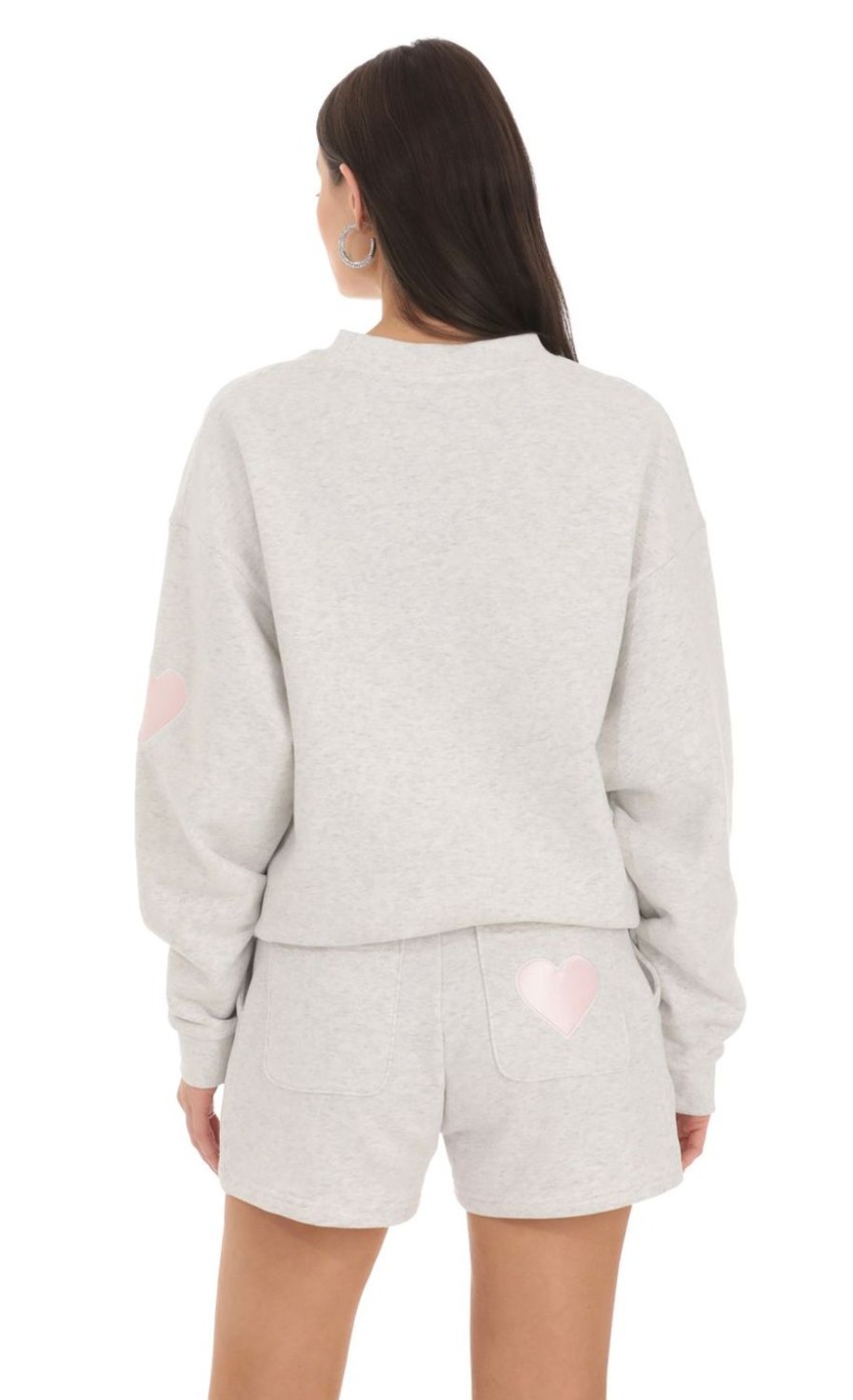 Clothing LUCY IN THE SKY | Embroidered Lucy In The Sky Jumper In Grey | Lucy In The Sky