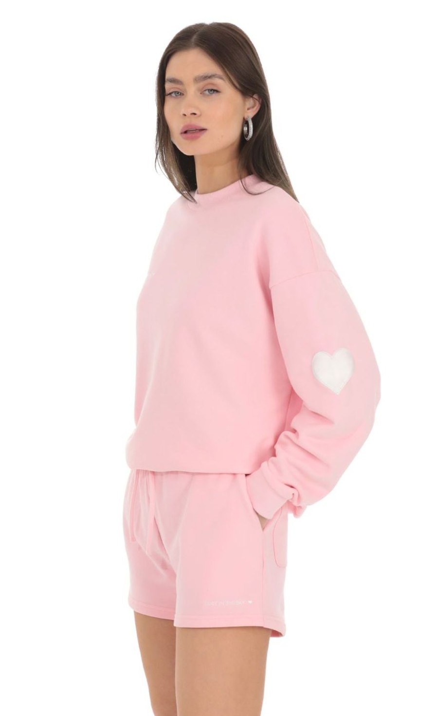 Clothing LUCY IN THE SKY | Embroidered Lucy In The Sky Jumper In Pink | Lucy In The Sky